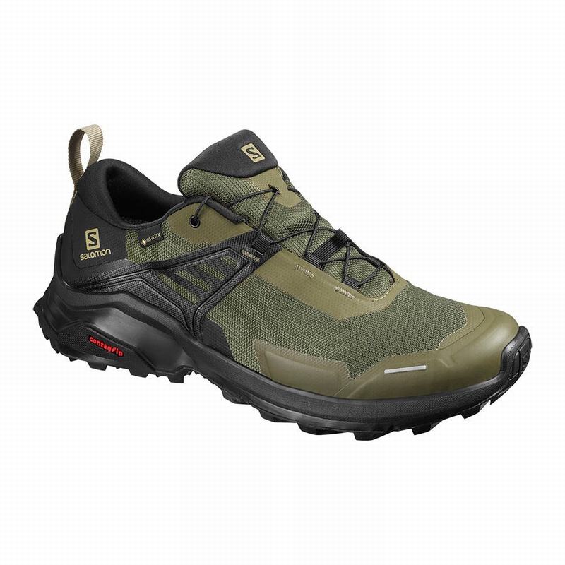 Buty Trekkingowe Męskie Salomon X RAISE GORE-TEX - Fioletowe / Czarne - Polska (692-RUSOBF)